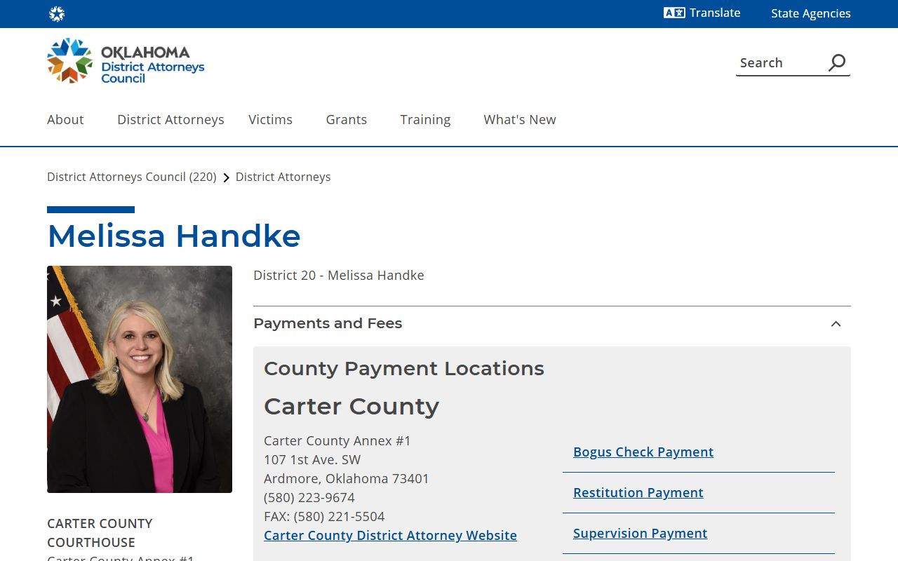 Johnston County District Court District Attorney District 20 records page